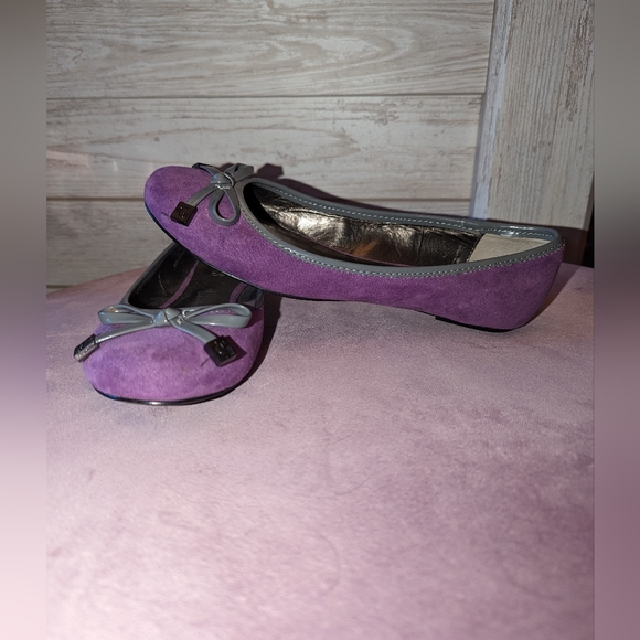 Purple/ Grey Guess Ballerina Style Flats - Picture 5 of 6